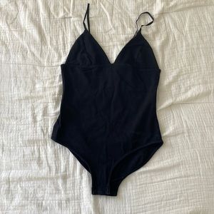 Black bodysuit with small coverage